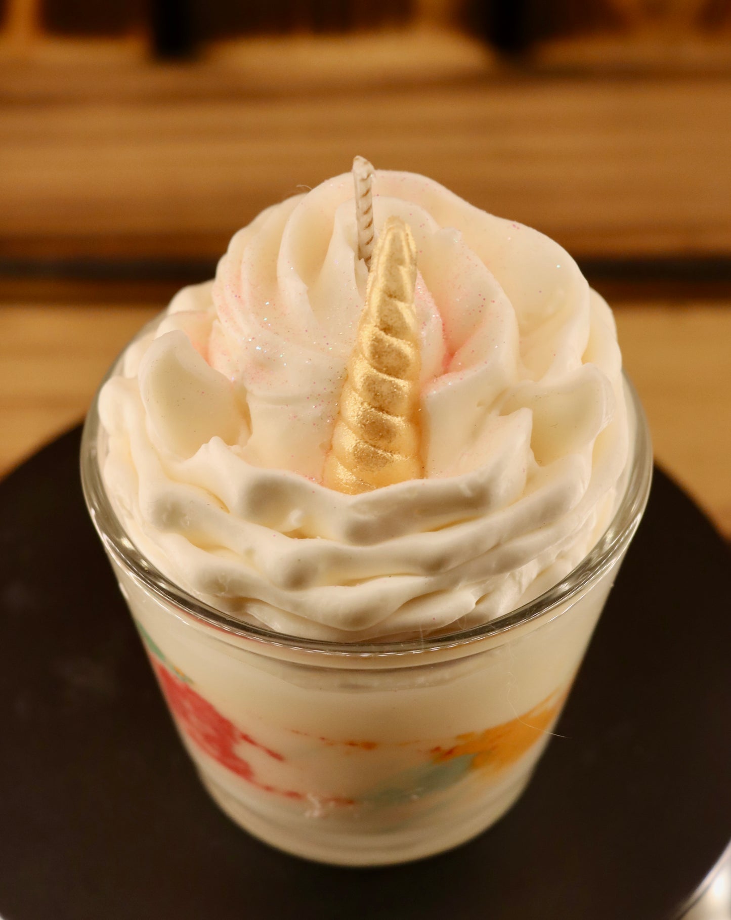 Kleine Einhorn Kerze