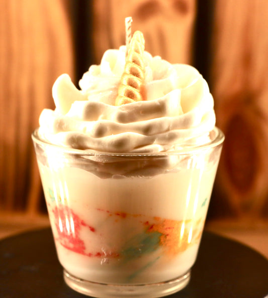 Kleine Einhorn Kerze