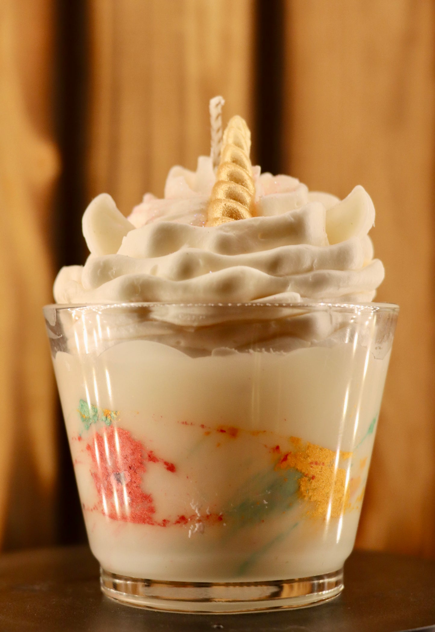 Kleine Einhorn Kerze