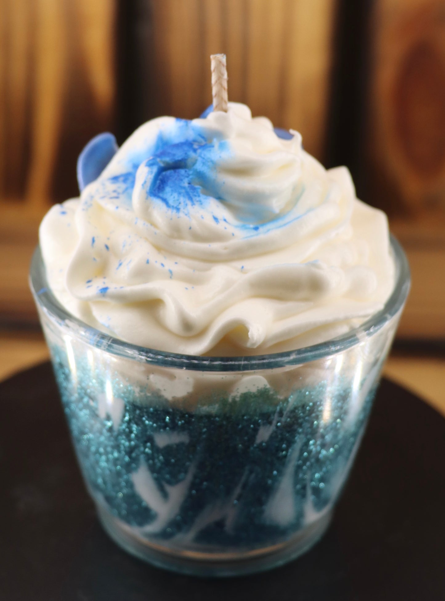 Kleine Glitzer Einhorn Kerze